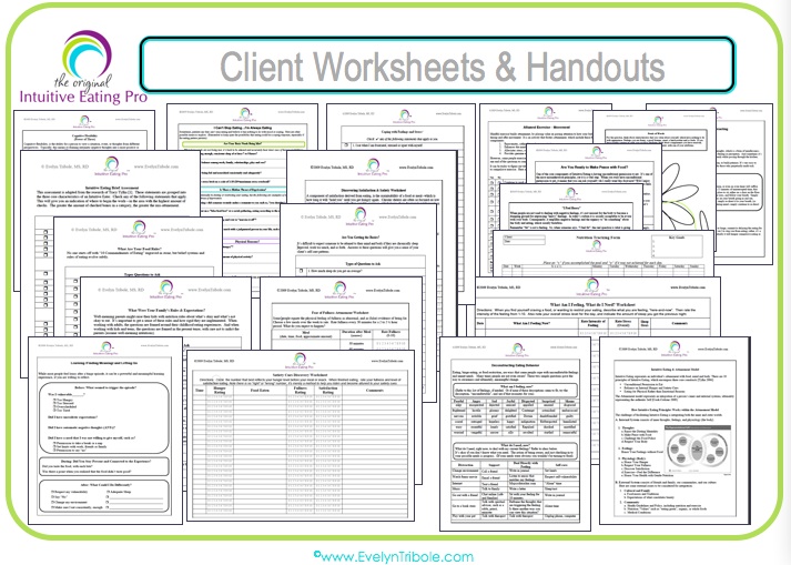 Intuitive Eating Worksheets